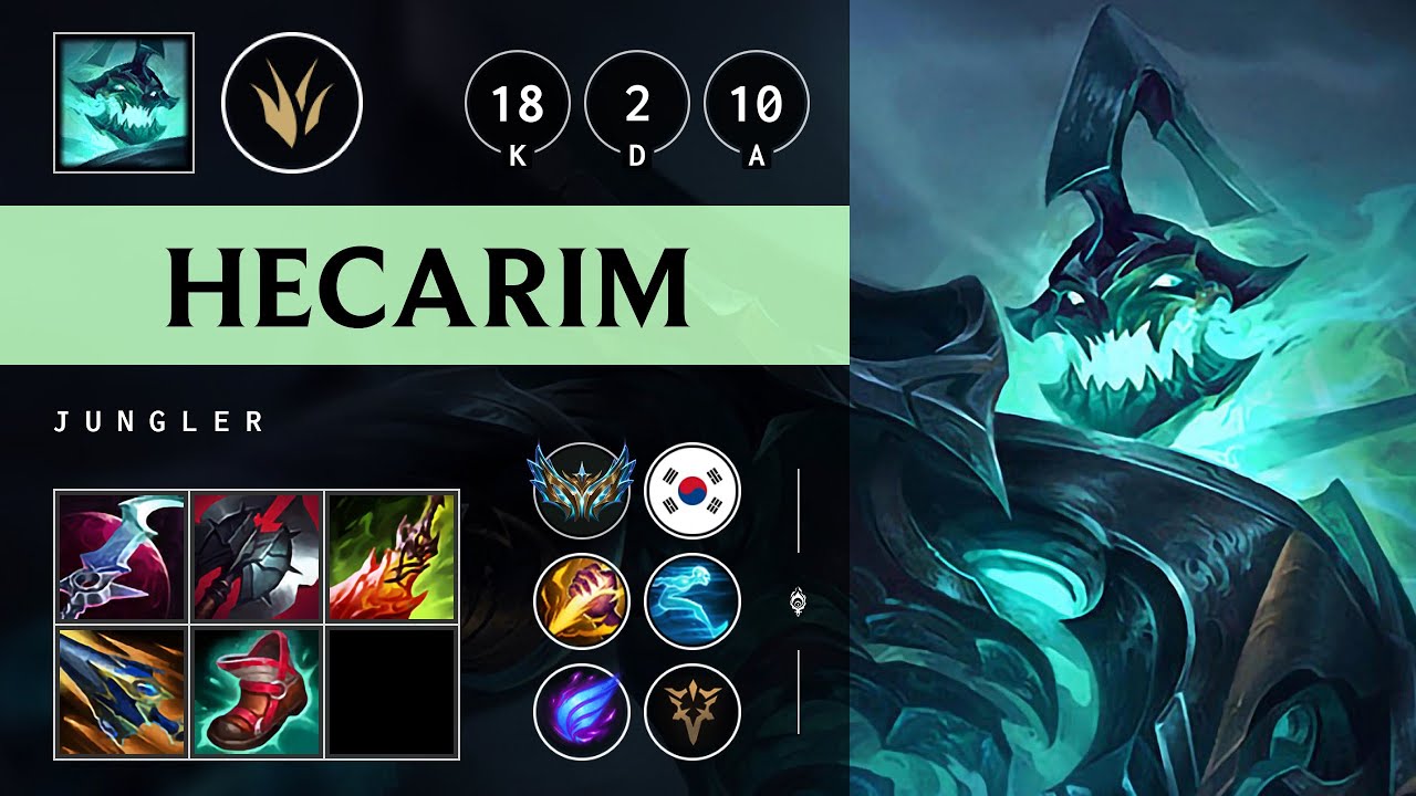 Hecarim Jungle vs Lillia: Legendary - KR Challenger Patch 14.16