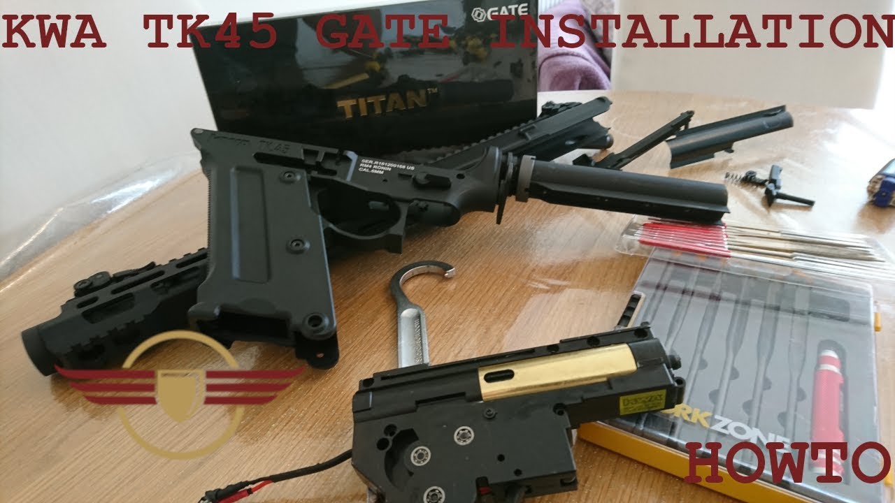 [HOWTO] KWA TK45 RECOIL Gate Titan installation disassembly takedown