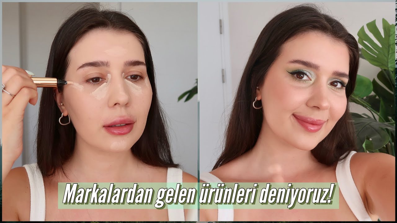 MARKALARDAN GELENLERLE MAKYAJ! ❤️ | yeni ürünler deniyoruz