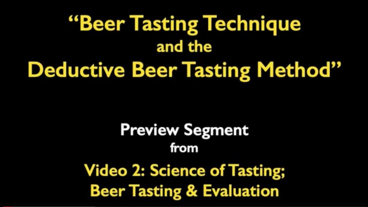 Beer Tasting Technique - Master Cicerone&reg; Rich Higgins Beer Lesson