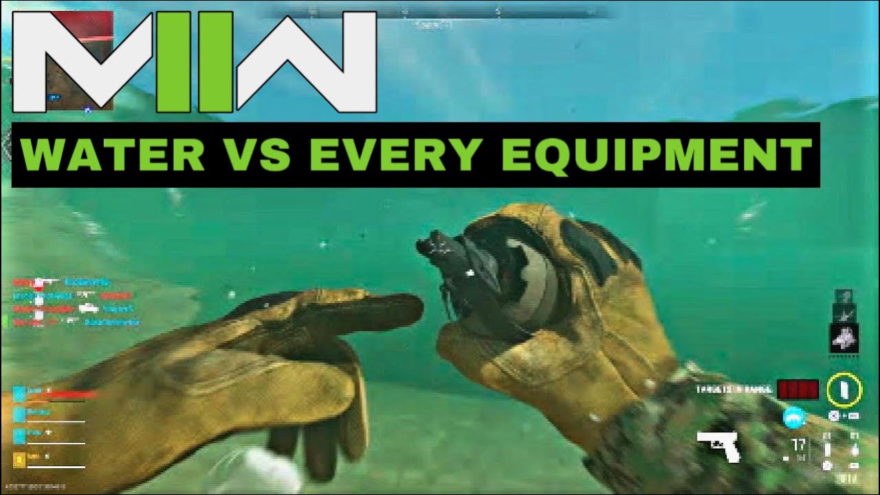 Modern Warfare 2 Water VS EVERY Equipment In The Game