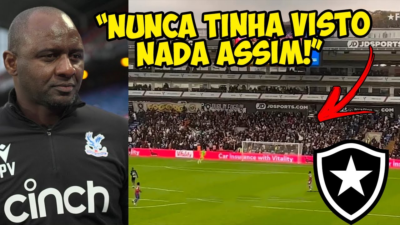 OS INGLESES FICARAM IMPRESSIONADOS COM A TORCIDA DO BOTAFOGO