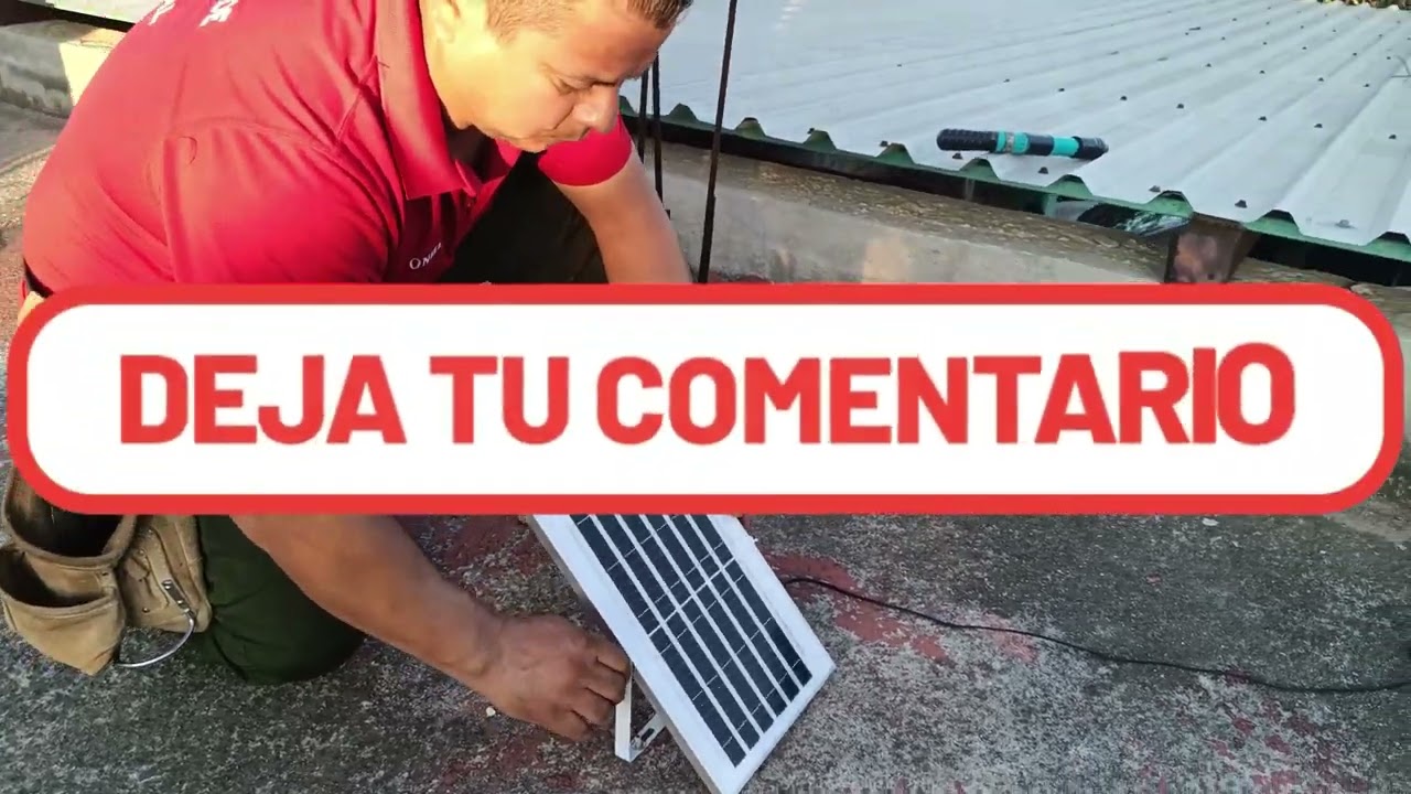 PROBANDO E INSTALANDO LAMPARA SOLAR DE 500W