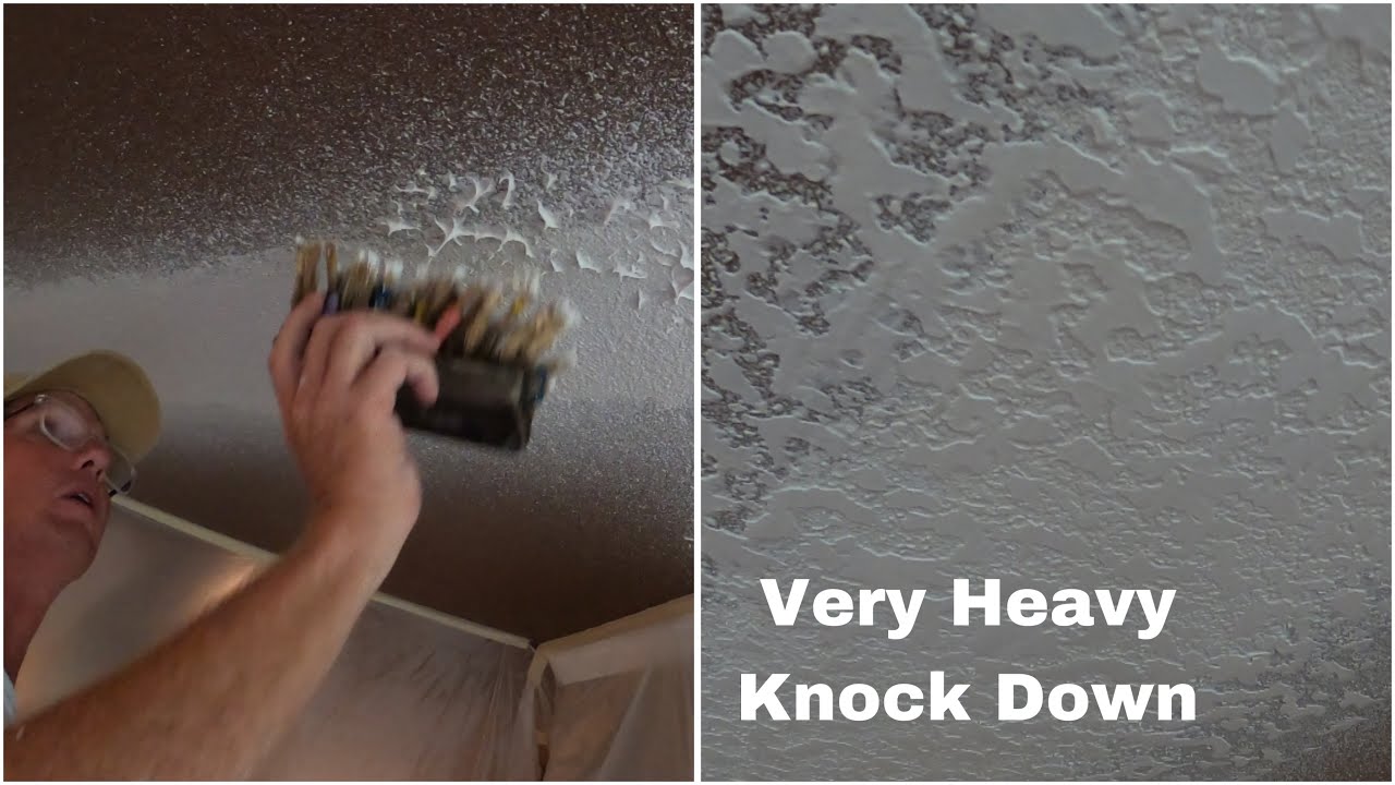 Heavy Knockdown Texture Hack - Drywall Repair