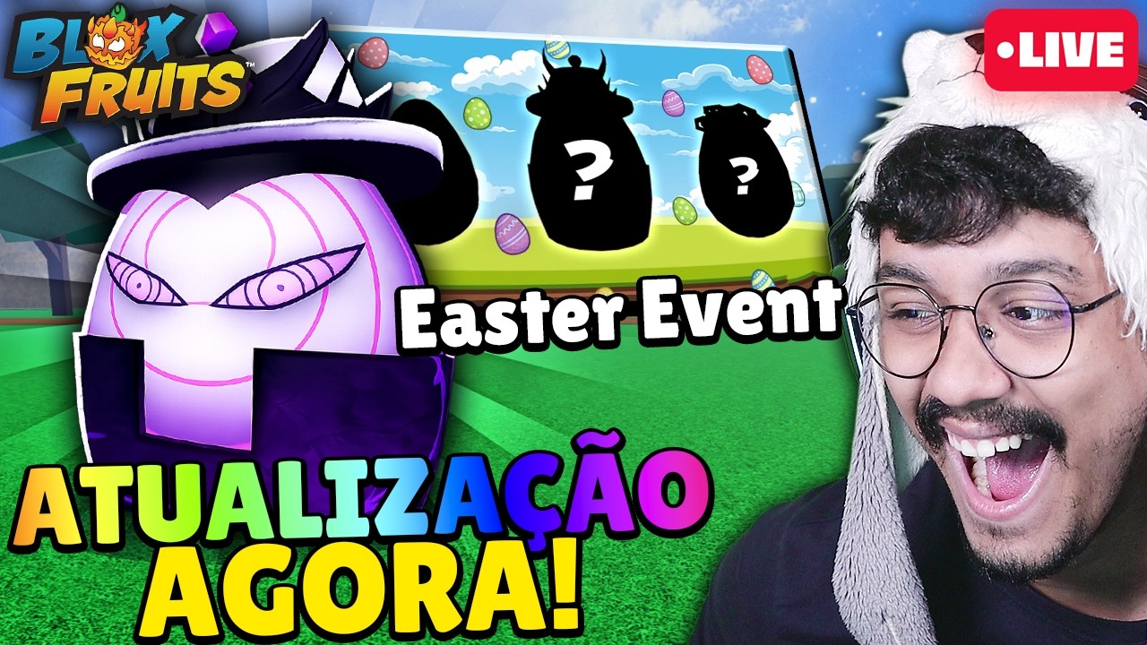 🔴 EVENTO de PASCOA e ATUALIZA&Ccedil;&Atilde;O AGORA do BLOX FRUITS! #roblox #bloxfruits