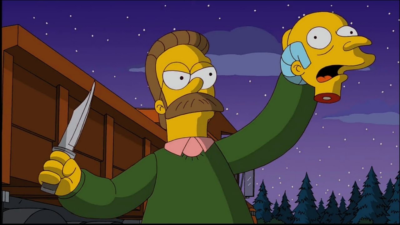 Ned Flanders Se Vuelve Asesino y Mata a Homero | Los Simpson - La Casita Del Horror 22 | Resumen