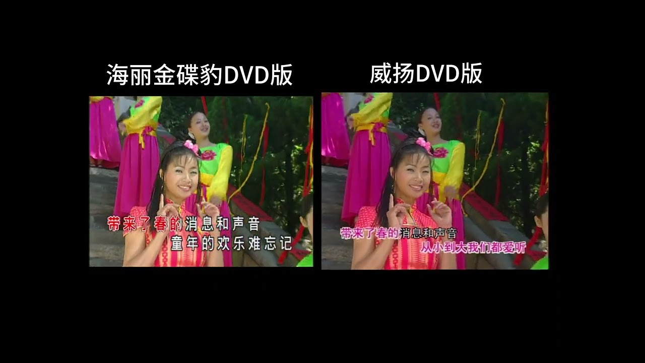 八大巨星 声声祝福 海丽金碟豹/威扬 两版对比 八大巨星 聲聲祝福 海麗金碟豹/威揚 兩版對比
