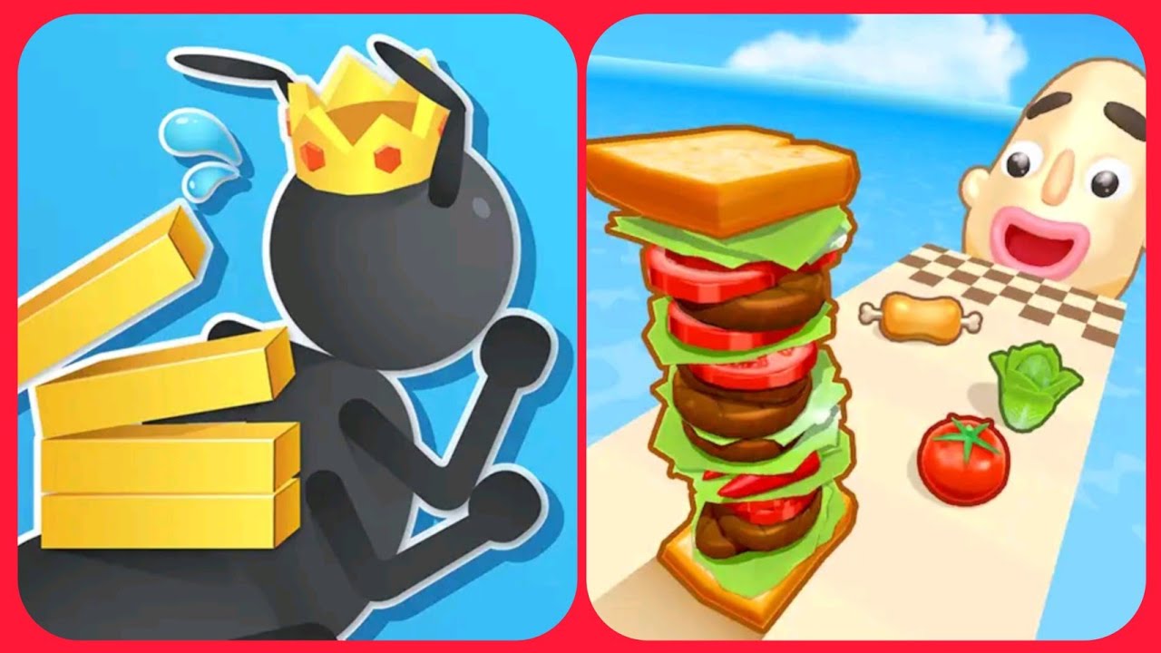 Tiny Run🆚Sandwich Runner 3d New Levels Big New Update Max Walkthrough Android iOS Gameplay level 999