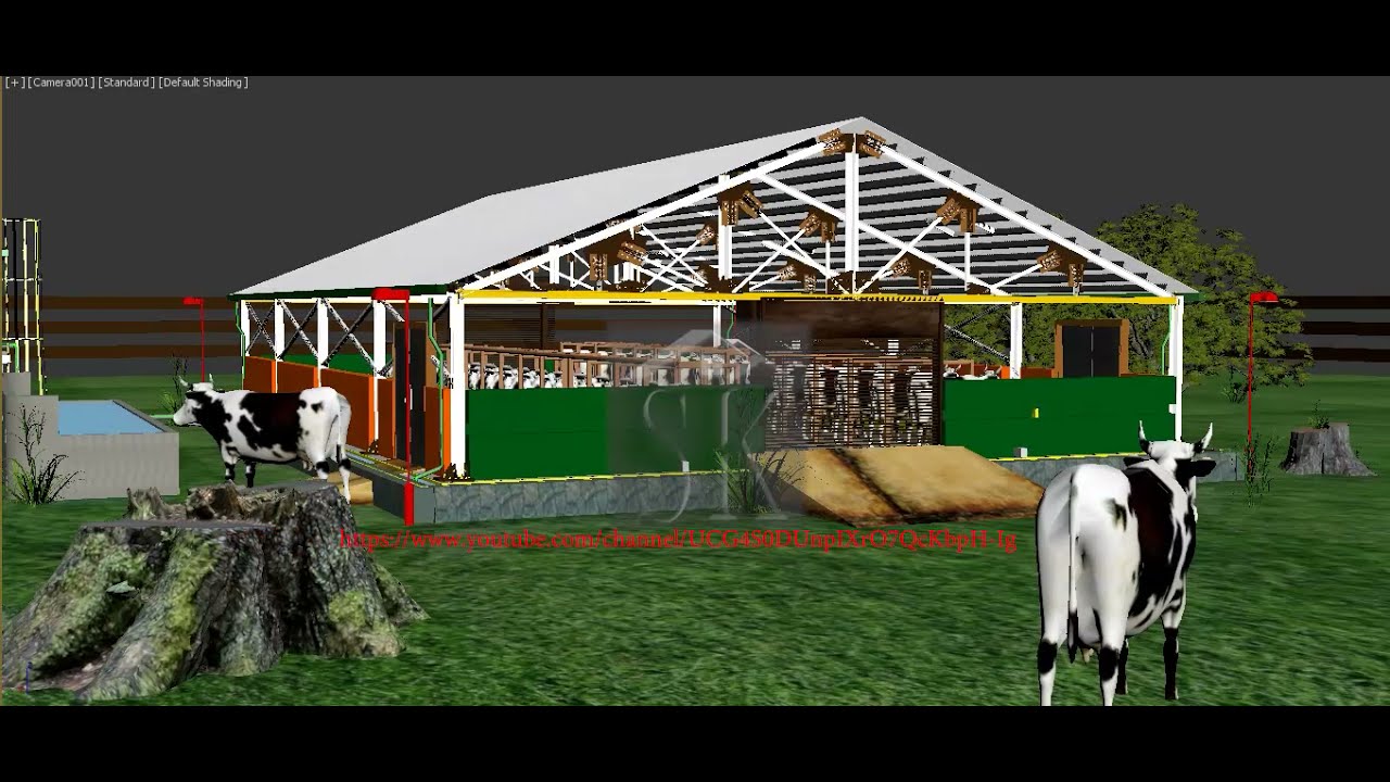 Cow Shed Plans And Designs For Dairy Farm Business & Cattle Shed Design in revit and auto cad civil