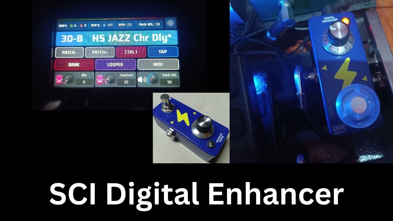SCI Digital Enhancer,  Valeton GP 200LT Clean Jazz Humbucker tone