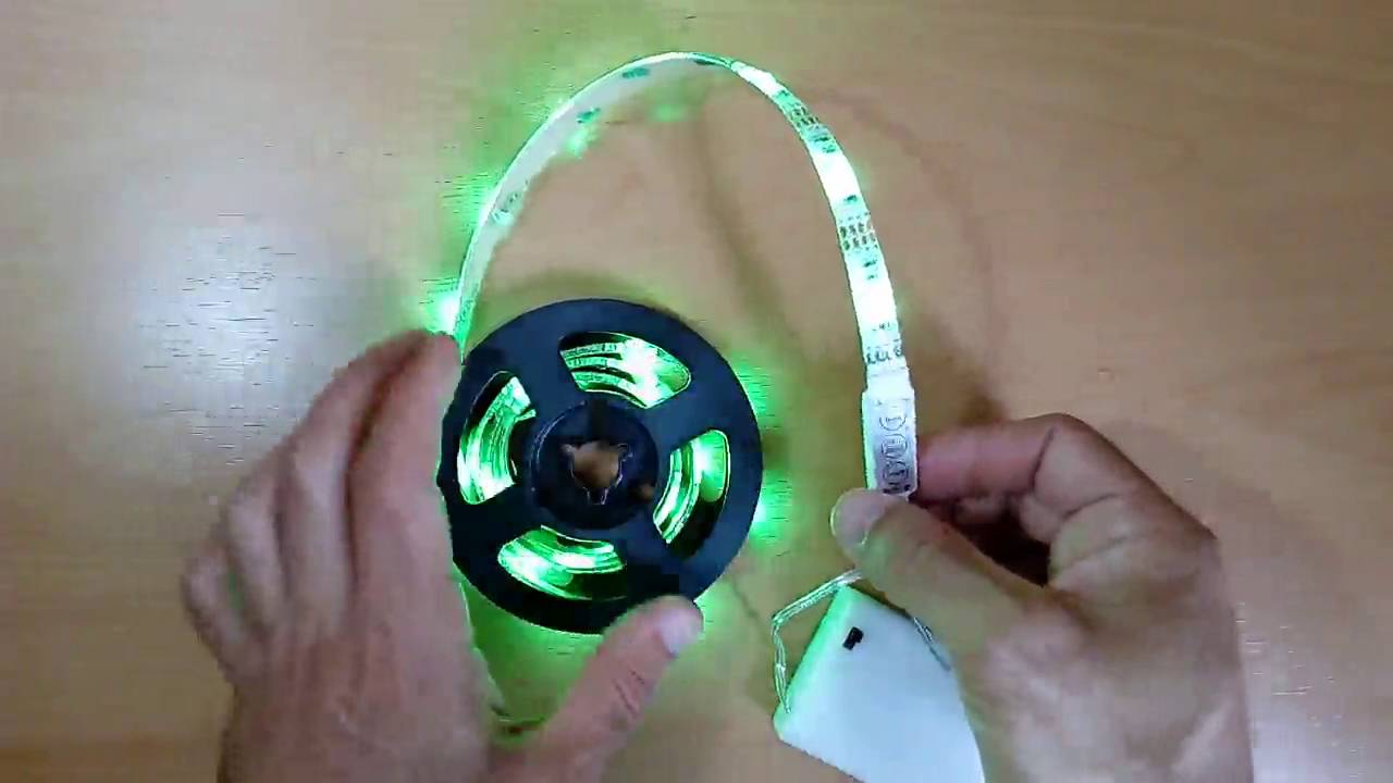 Excelvan   5050 Tira LED de Luz Alimentado Por Bater&iacute;a, Cadena de luces muy decorativa