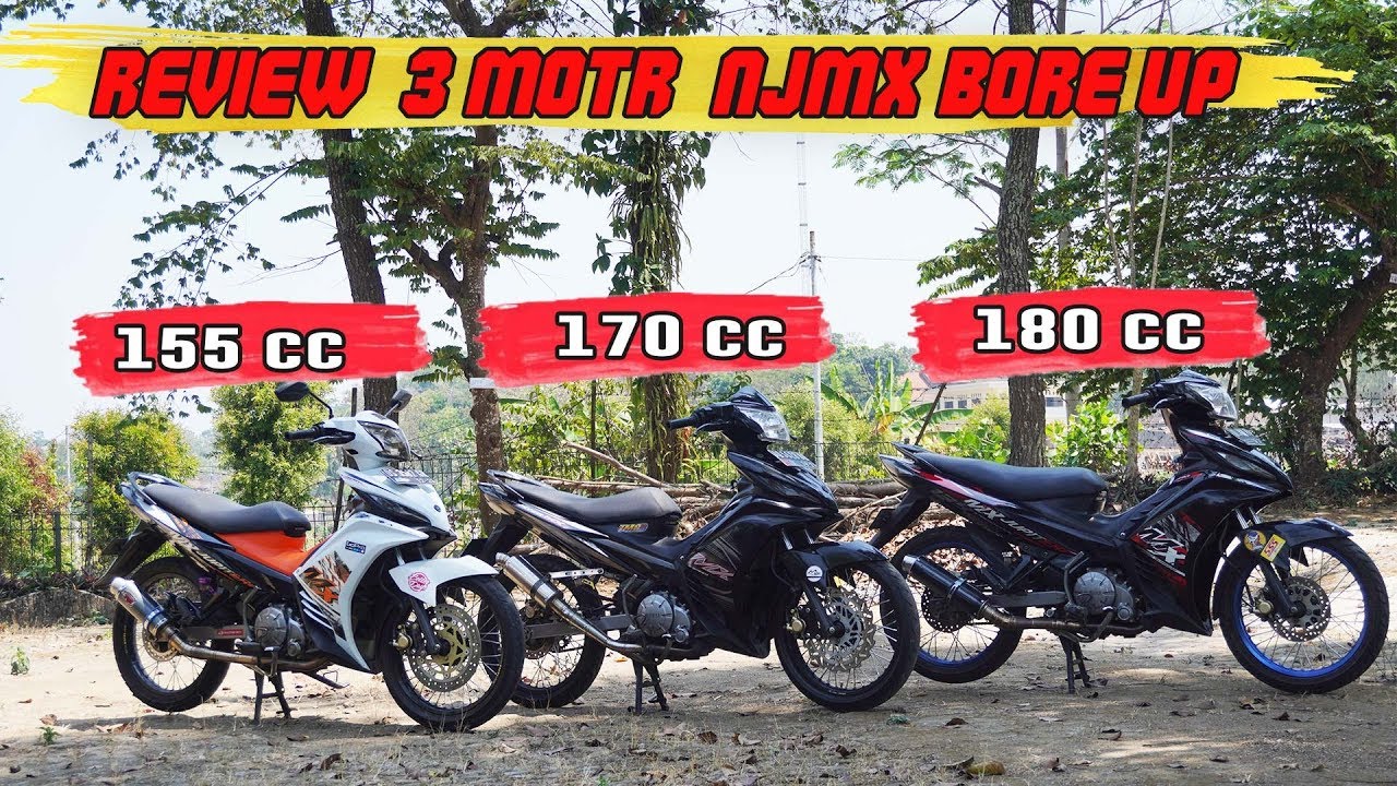 Review New Jupiter MX 155 CC Vs 170CC Vs 180CC Bore up