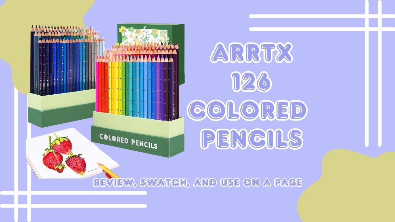 Arrtx 126 Color Pencil Review and Color along