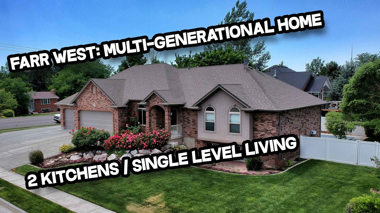 5 Bed 3 Bath Multi-Generational Rambler Home for sale, Farr West Utah (Real Estate)