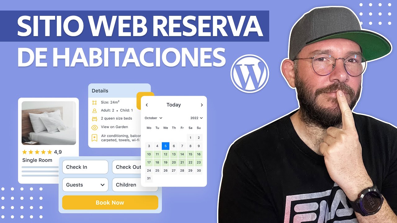 Cómo crear tu SITIO WEB de RESERVAS de habitaciones de HOTEL con WordPress | Tutorial 2025