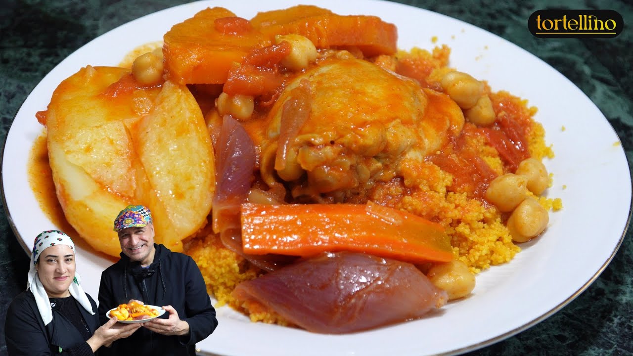Authentic Tunisian Couscous with Chicken | Traditional Tunisian Recipe