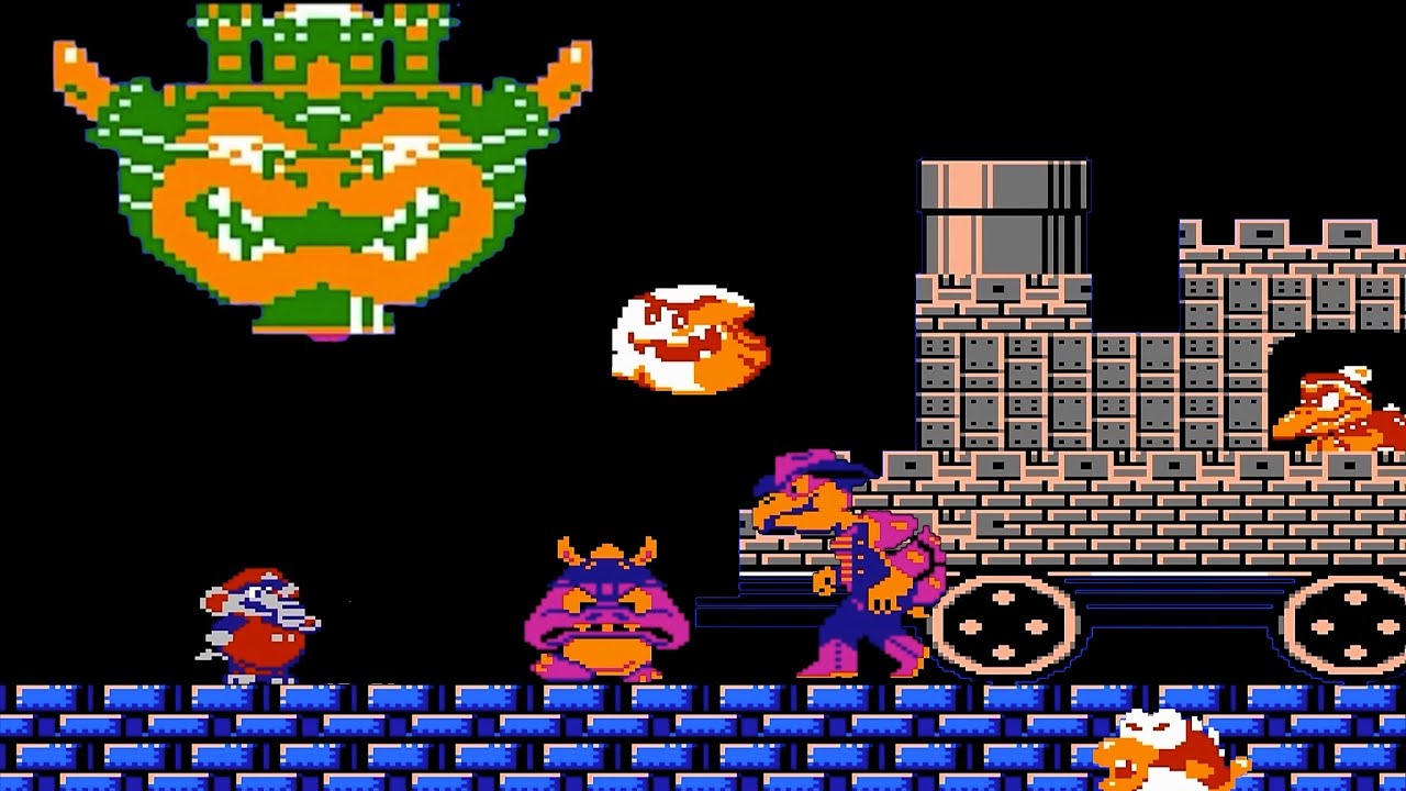 Super Mario Bros Wonder 8 bits Version: All Bosses