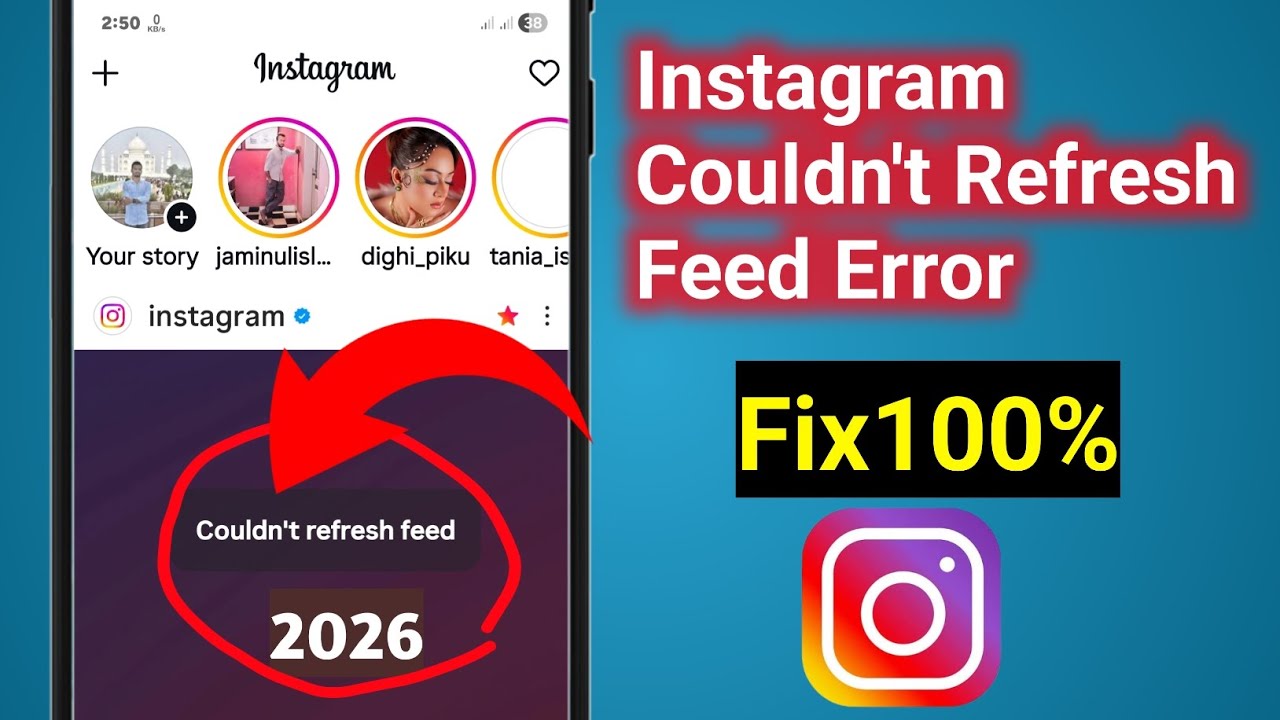 How to Fix Instagram Couldn't refresh feed Problem 2026