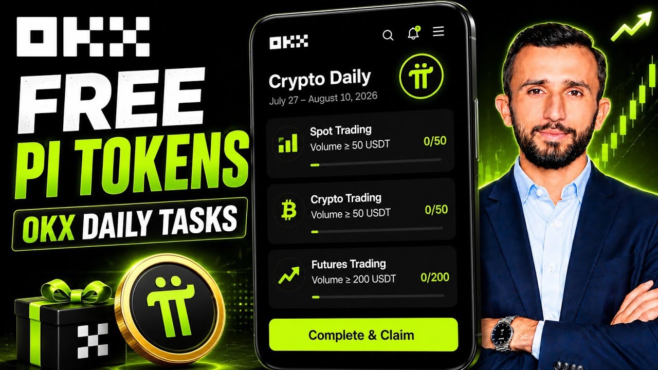 OKX Crypto Daily Tasks 2026 | Earn FREE PI Tokens & Rewards (Step-by-Step Guide)