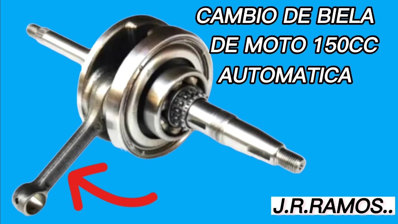Como Cambiar una biela de Moto automatica 150cc.