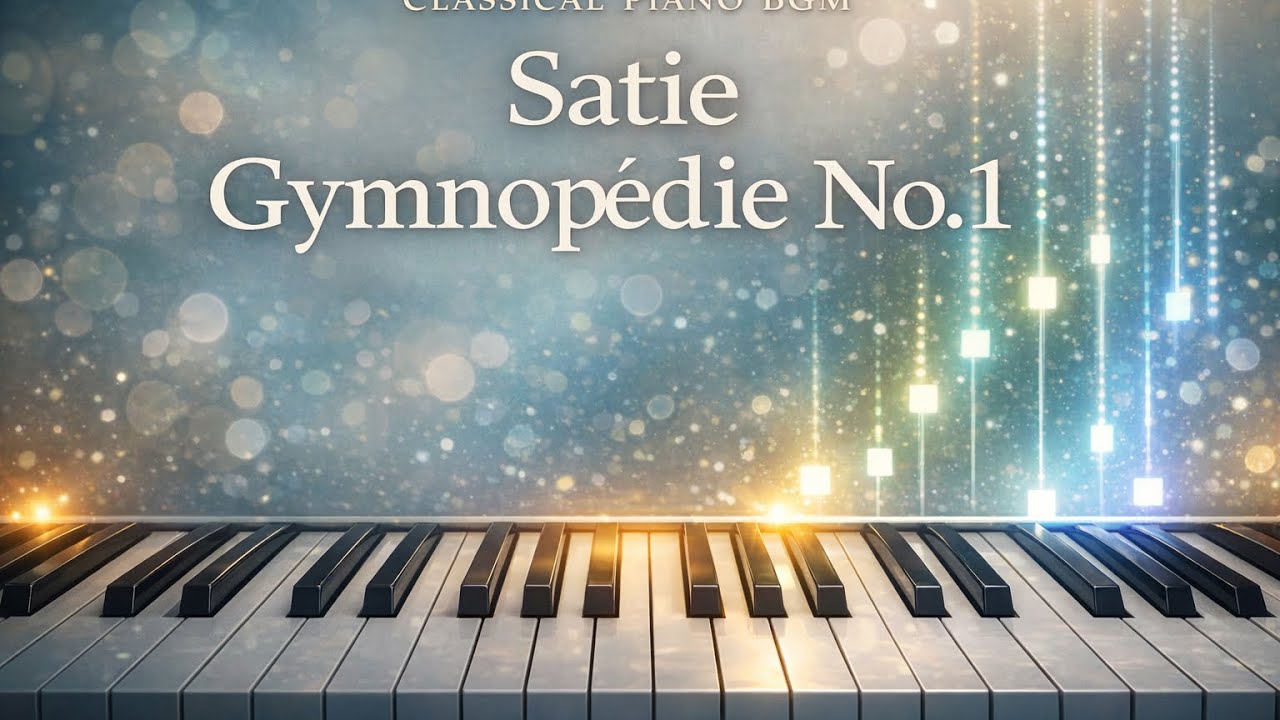 ジムノペディ 第1番｜作業用・集中できる静かなピアノGymnopédie No.1 – Calm Piano Music for Work & Study