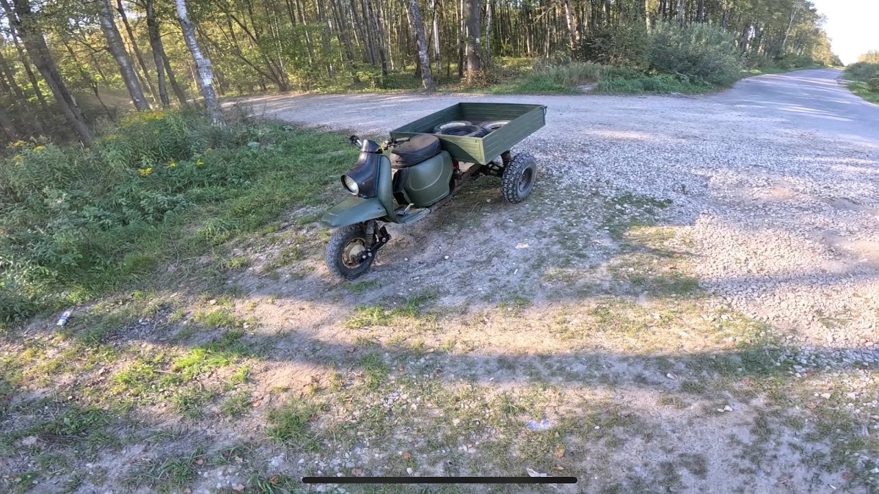 Бак под кузов мотороллер муравей. Зеленый мотороллер 4т 250сс + внедорожный обвес