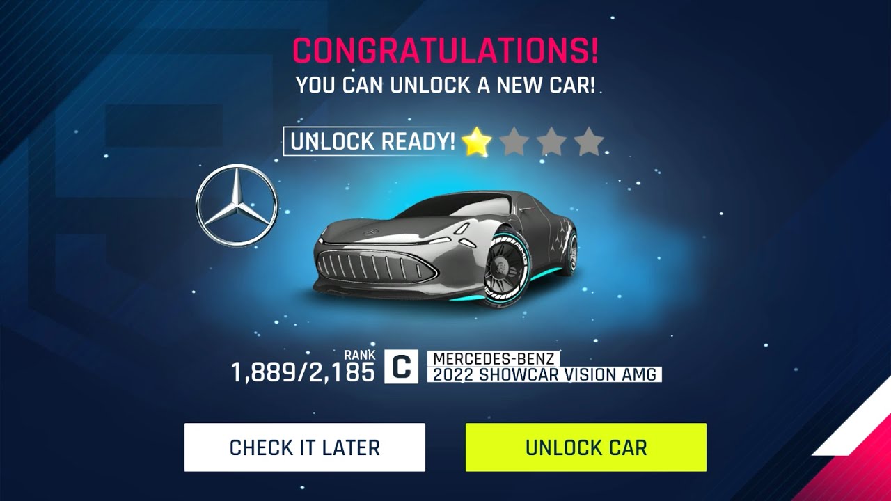 MERCEDES-BENZ 2022 SHOWCAR VISION AMG | Asphalt 9 Legends | New Car Unlocked | No Limits...