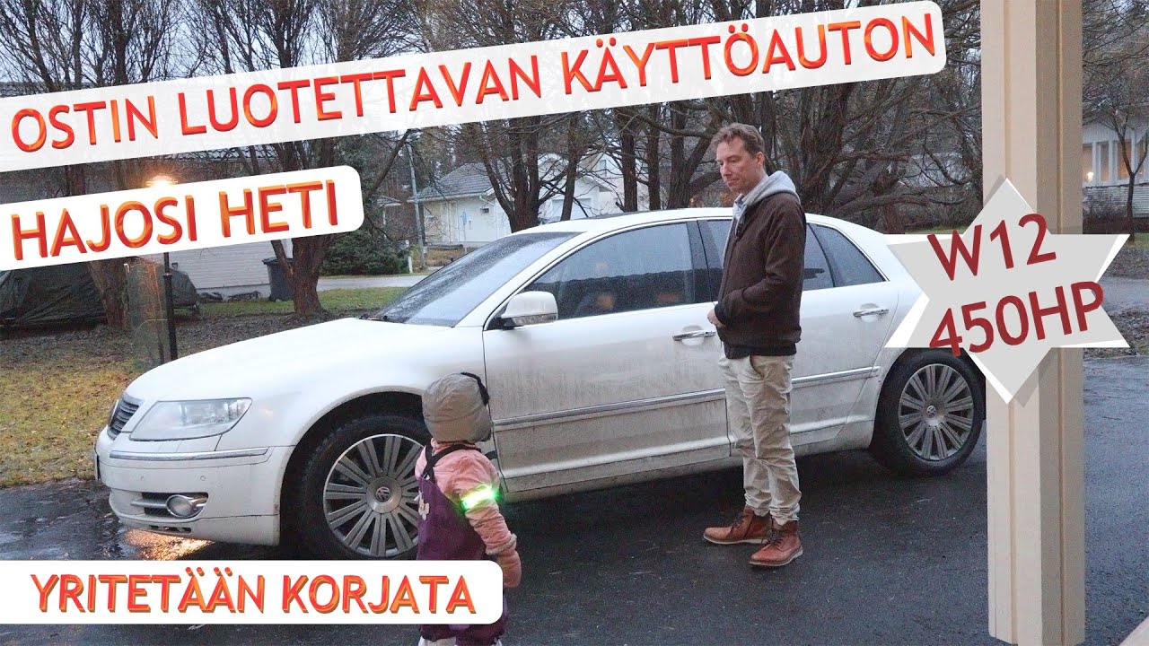 VW Phaeton W12 6.0 - Loistava käyttöauto, hajosi heti. Sähkövikojen korjaus. Ostin taas auton.