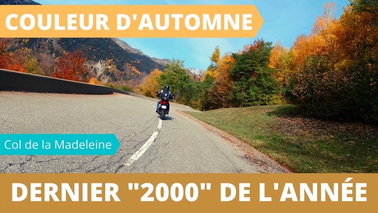 Dernier grand col de l'année Moto Guzzi V85TT et KTM 390 Duke (road trip moto col de la madeleine)