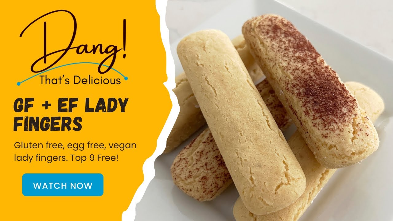 Gluten Free, Egg Free, Vegan Lady Fingers (Top 9 Free)