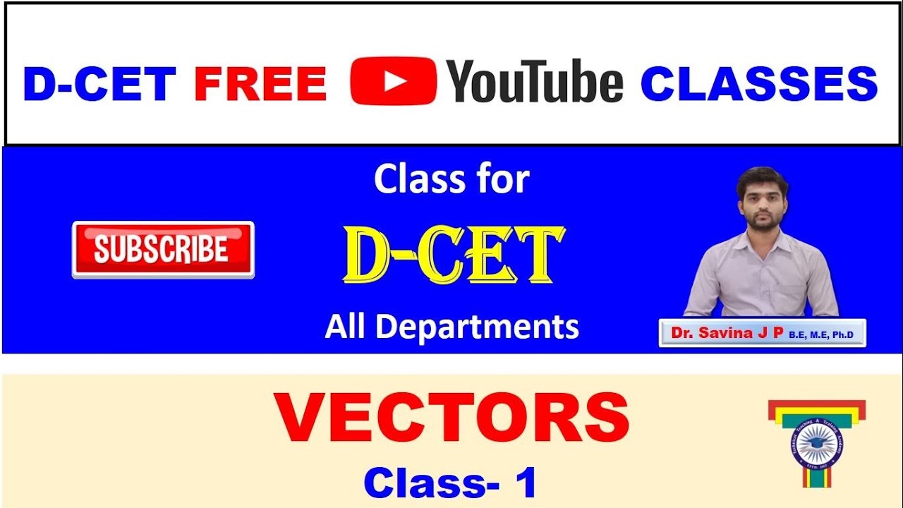 DCET vector class-1 l Previous Year Questions solved l TTT Academy l dcet coaching