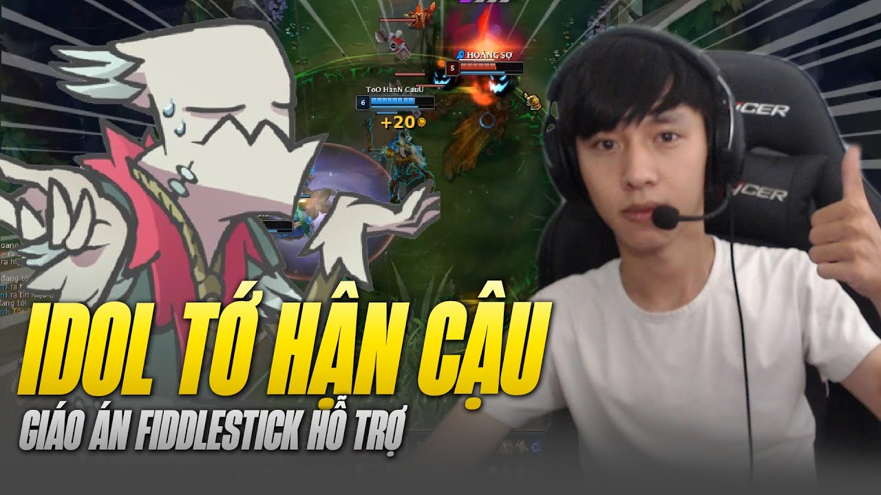 IDOL TỚ HẬN CẬU VỚI GIÁO ÁN FIDDLESTICK HỖ TRỢ VÀ GAME ĐẤU 140KILL CỰC KỲ SÔI ĐỘNG TẠI RANK SẮT