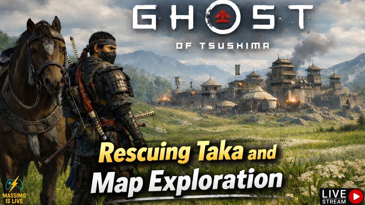 Rescuing Taka🛡️| Dangerous Mongol Territory | Ghost of Tsushima LIVE!#ghostoftsushima #gaming #story