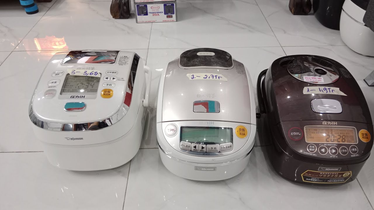 báo giá 3 nồi ZOJIRUSHI, Zoi ma mút, Zoi môi trề, Zoi đĩa bay, hàng còn rất mới đẹp, nguyên Zin 100%