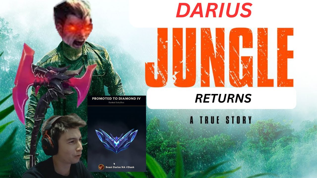 Jungle Darius escapes emerald elo - full gameplay - DARIUS vs RENGAR -