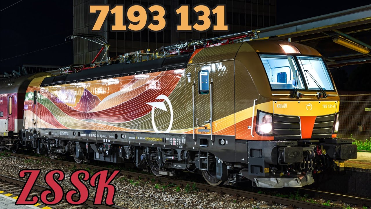 Vectron 7193 131 w nowej okleinie ZSSK w dw&oacute;ch ujęciach!