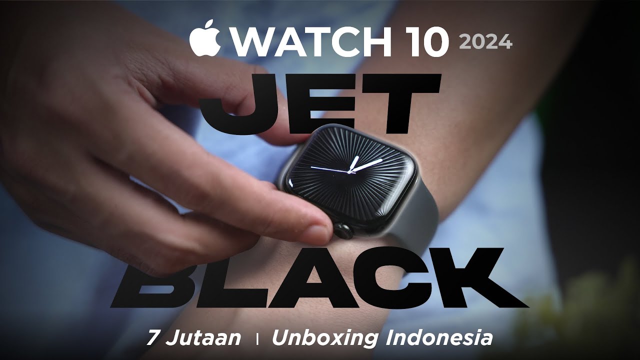 Apple Watch Series 10 Jet Black (2024) - Unboxing & Review Indonesia