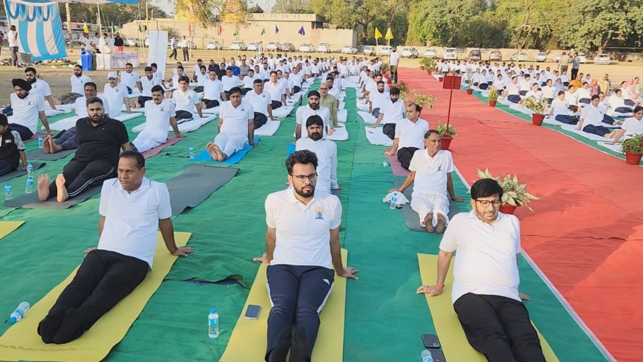 International Yoga Day Celebrated at Satwari by Jammu Cantonment Board