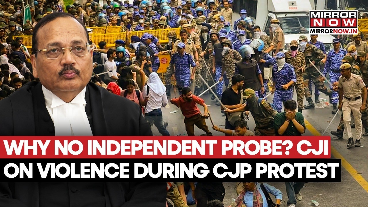 'Why No Independent Probe?' CJI Surya Kant's Sharp Question Rocks CJP Violence Row | Watch