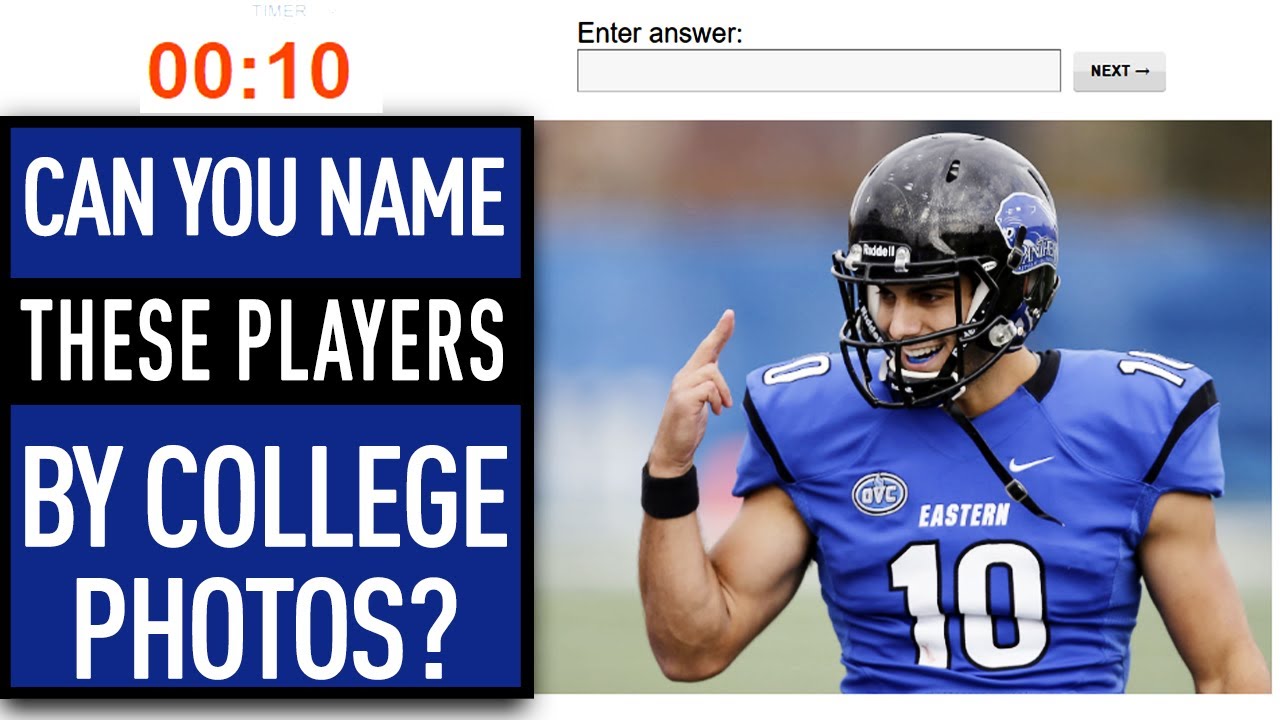 Can you name these NFL Players by their college picture?