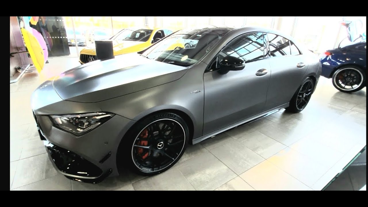 2020 Mercedes CLA 45S AMG Interior and Exterior Video View at Mercedes, Bristol, UK