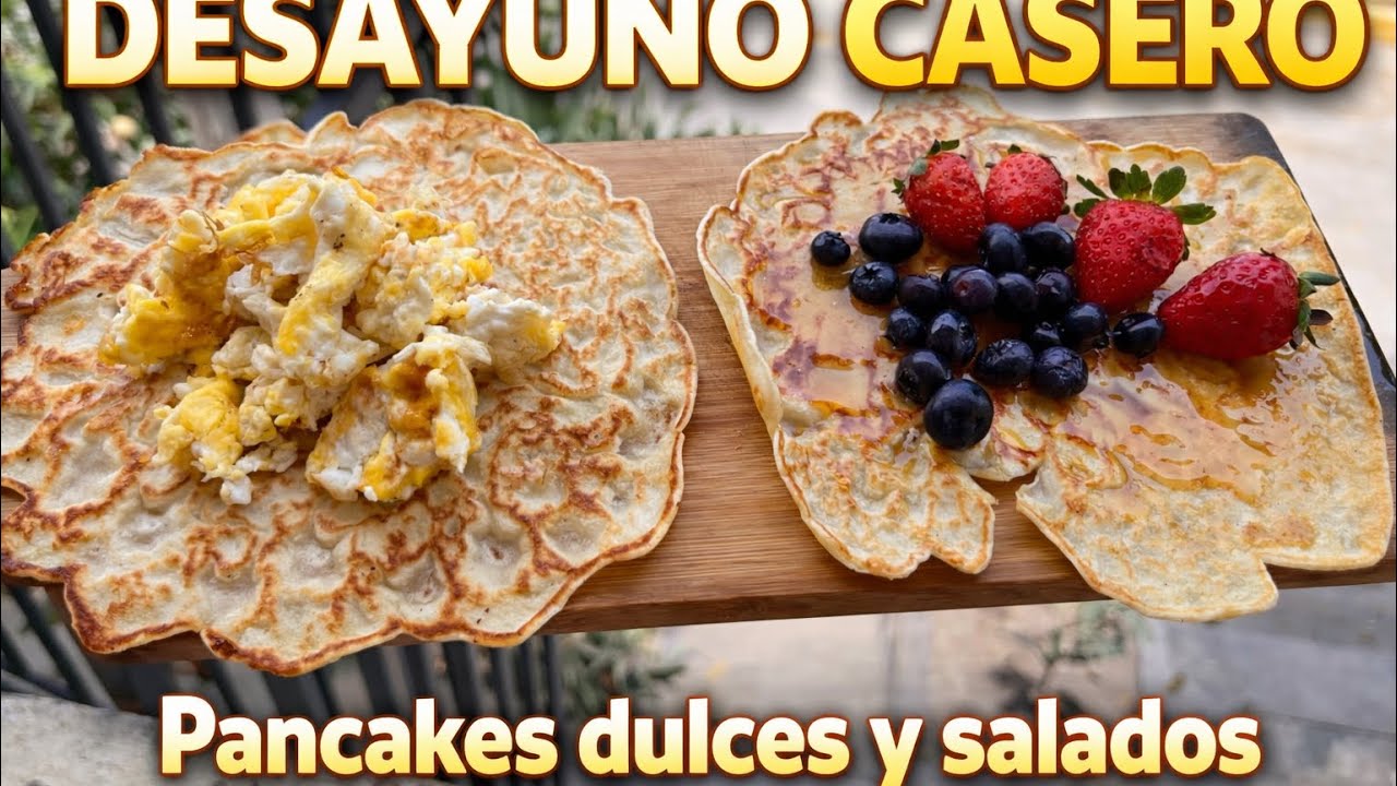 Panqueques con solo 4 ingredientes | Receta fácil en sartén