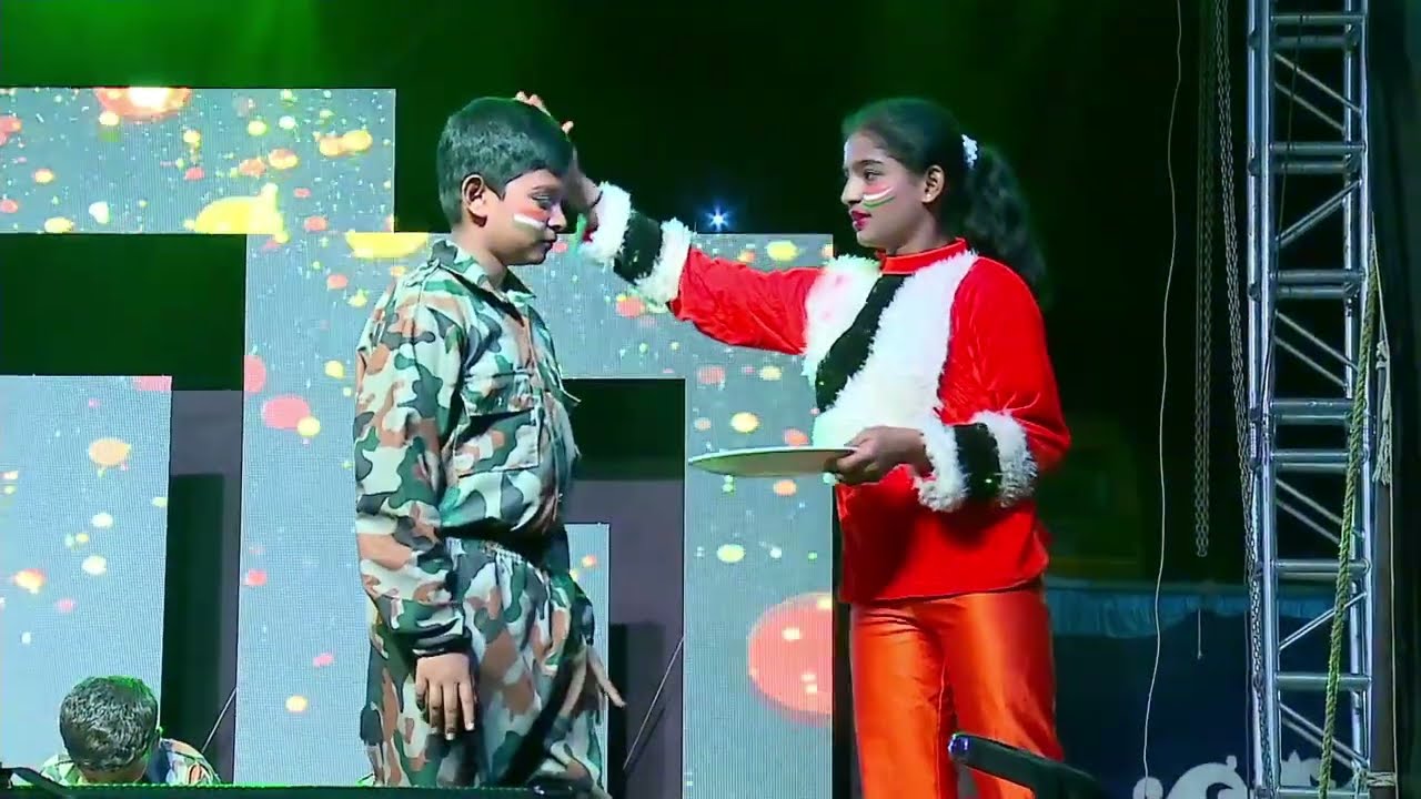 Grade 7 Ganga, Raavi, Sutlej Boys Army theme Dance performance @ TGEIPS Annual day 2025-26