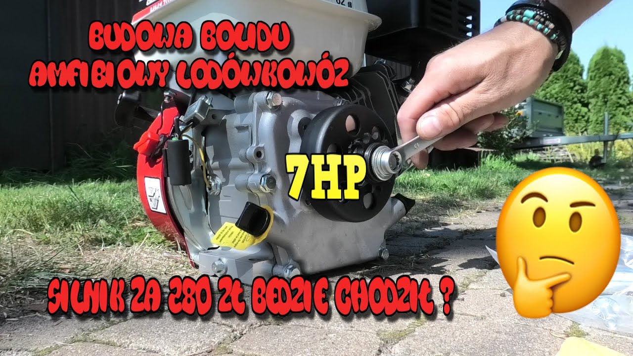 Silnik za 280 zł 7 HP ? Będzie Chodził Budowa Bolidu Amfibiowy Lod&oacute;wkow&oacute;z cz.4 Wazzup :)