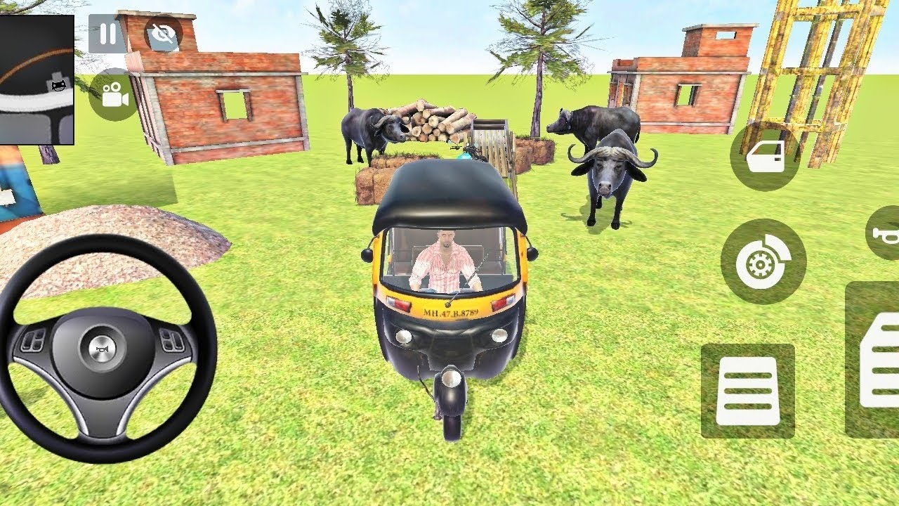 Autorickshaw 🛺 Park 💥 in Farm house 🏡 In Indian 🇮🇳 Theft auto Shimlutor Game 💥⚡