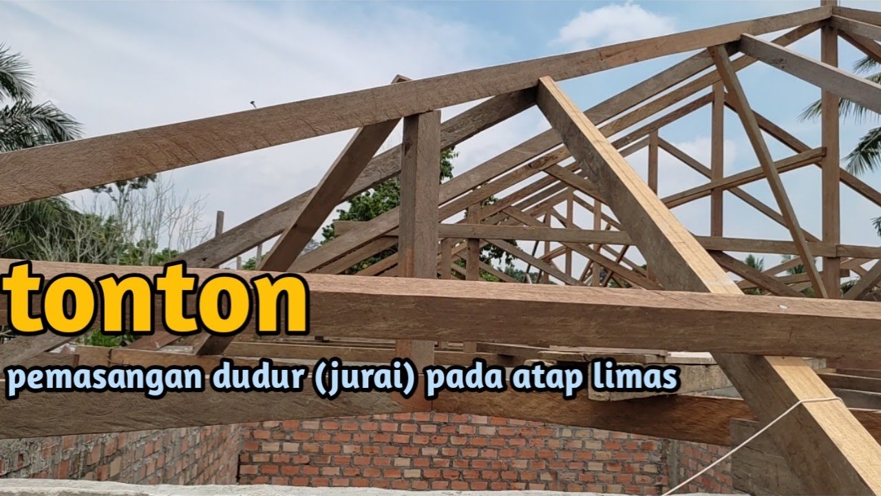 Tutorial pemasangan jurai (dudur) pada kuda kuda atap rumah limas//AR Channel
