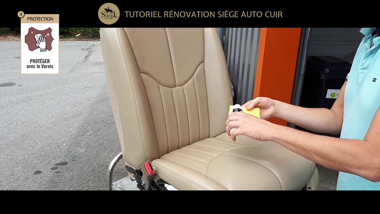 RÉPARATION ET RECOLORATION CUIR : TUTORIEL RENOVATION SIEGE AUTO CUIR - SOFOLK