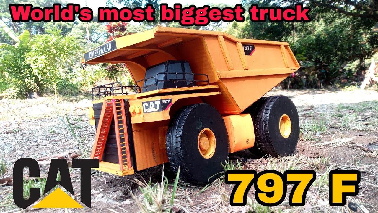 CATERPILLAR 797F,How to make a cardboard  Truck
