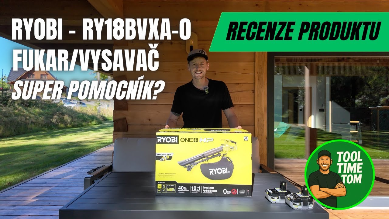 RYOBI 18V ONE+™ HP Fukar/Vysavač listí RY18BVXA-0 |  Česká recenze - Tool Time Tom