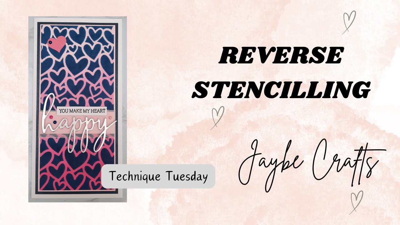 Technique Tuesday - Reverse Stencilling